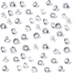 500PCS Clear Glass Diamonds Mini Crystals Vase Fillers Wedding DIY Crafts