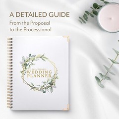 Wedding Planner – Planning Book & Organizer, Bridal Binder w/ Countdown Calendar