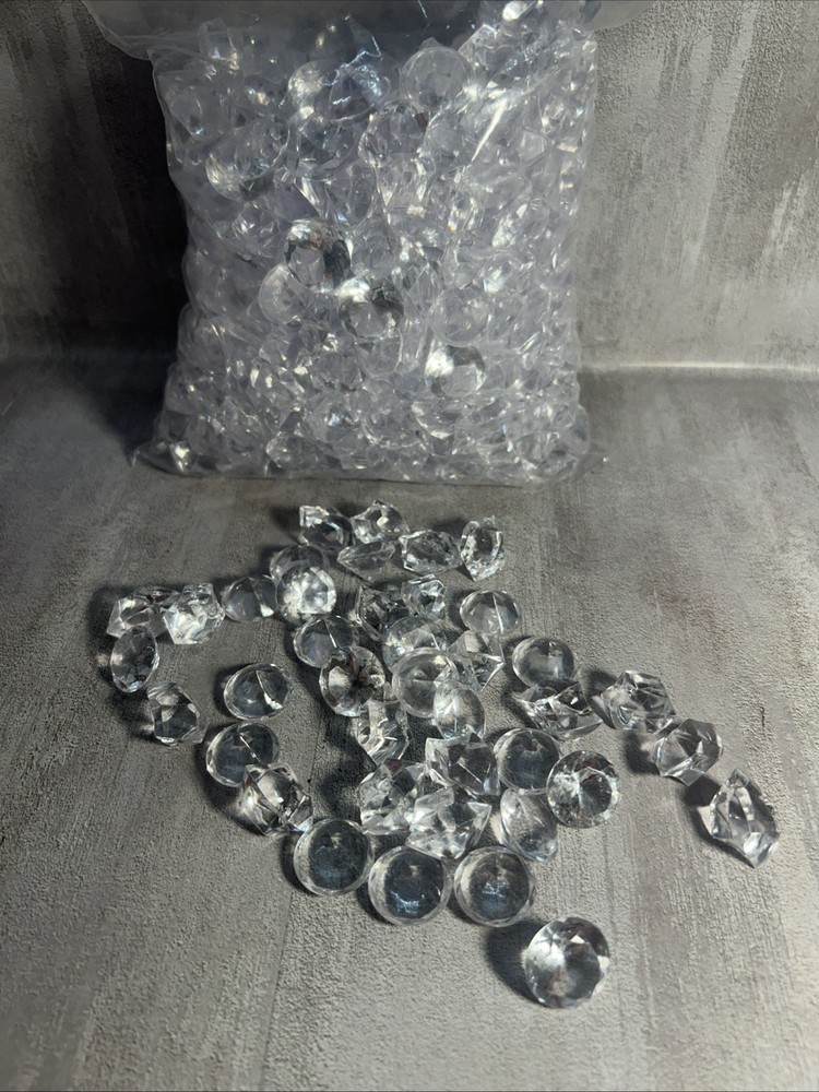1.9 Lbs+ Lbs, 520+ Pcs, 2 Sizes Mixed, Diamond Confetti Vase Filler Bulk A32