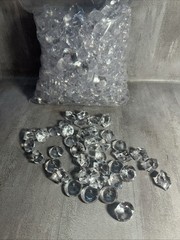 1.9 Lbs+ Lbs, 520+ Pcs, 2 Sizes Mixed, Diamond Confetti Vase Filler Bulk A32