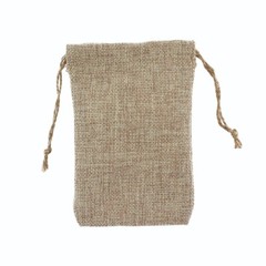 Natural Burlap Small Bags Drawstring Bags 12 pc HIGH Quality Bags 2 3/4″W x 3″H