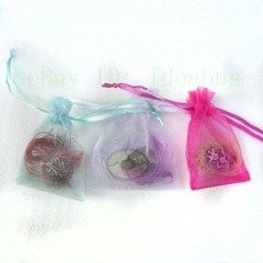 25/50/100/200pcs Organza Pouches Jewelry Wedding Party Favor Gift Bags 4″ X 3″
