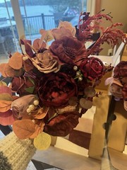 Ling Moment’s Red Burgundy/Marsala Wedding Bouquet