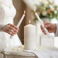 Magik Life Unity Candle Set – 6 Two 10 Taper Burning Unity For Marriage In Usa