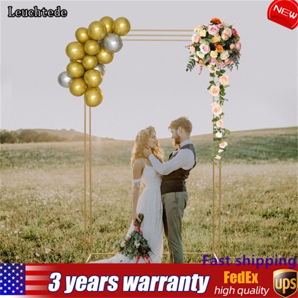 Gold Iron Flower Stand Wedding Arch Background Decoration Vase Stand Rack
