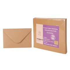 V-flap Kraft Envelopes, 50 Pack, 4 x 6 Inch, A4 4.5×6.5,