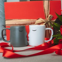Occasionals Kissing Couple Mug Set, Wedding present for Couples 2025, Engagem…