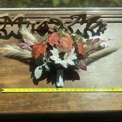 Bridal Wedding Bouquet Hand made Budget Friendly Faux Flowers Gal Orange Red