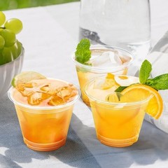 100 Pack Clear Plastic Cups – Sturdy & Food Safe – 9 oz 100.0 – Disposable