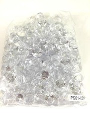 4Lb Crystal Acrylic Diamond Vase Gems or Table Scatters (Medium 2cm, Clear)