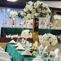 Elevate Your Event: Luxury Stainless Steel Rust-Proof finish Gold or Silver
