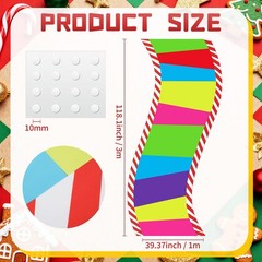 Tinideya 118 x 39 Inches Candy Party Decorations Candy Cane Polyester Carpet …