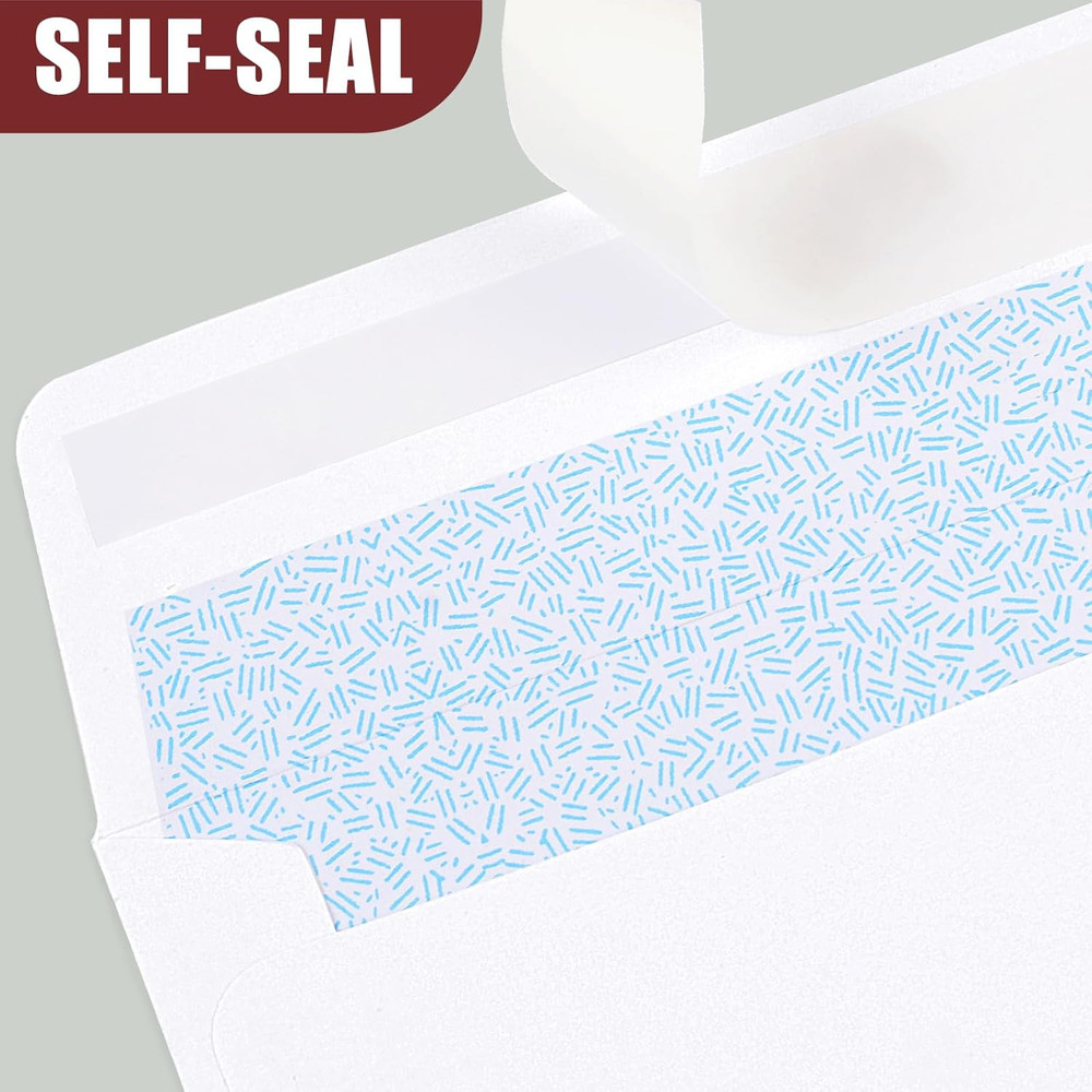 72 Packs #10 Envelopes, Business Envelopes, Envelopes Self Seal, Security Env…