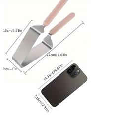Stainless Steel Cake Knife & Server Sharp Pastry Cutter Dishwasher Safe