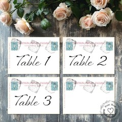 DOUBLE or SINGLE SIDED ITALY ITALIAN POSTCARD WEDDING TABLE CARDS or SIGNS #185