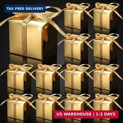 Glenmal 200 Pcs Small Gift Boxes 3 x 3 x 3 Inches Bulk Wedding Favor Candy Boxes