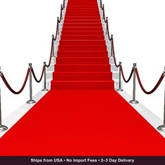 Red Carpet Runner for Party 100 GSM Felt Non-Woven Fabric Runway Carpet for Even