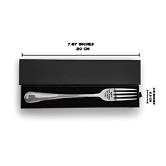 Laser Engraved Stainless Steel Fork with Gift Box, May The Fork Be With You