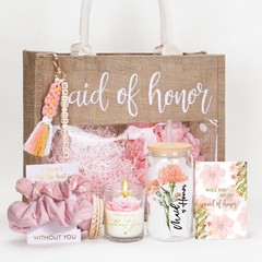 Maid of Honor Proposal Gifts,Will You Be My Maid of Honor Glass Cup Tote Bag …