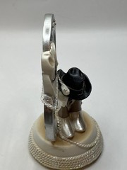 Groom Wedding Cake Topper Horseshoes Boots Cowboy Hats Rope 5″