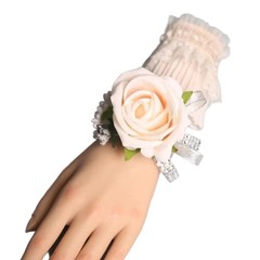 Charming Floral Wristlets for Brides Grooms and Bridesmaids at Weddings