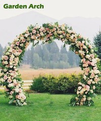 Queension Metal Wedding Arch | for Ceremony Party Decoration 8Ft Wide 7Ft Hig…