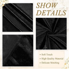 Fanproms Black Aisle Runner 4Ftx15Ft Aisle Runner For Wedding Ceremony Velvet