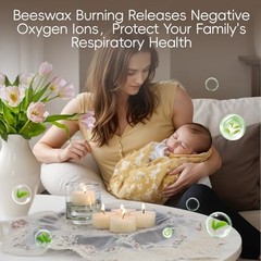 Pcs Beeswax Tea Light Candles-4 Hour Burn Time,100% Pure Natural 36 White