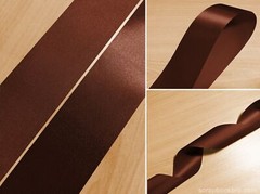 Brown 10mm 16mm 25mm 40mm Satin Ribbon For Scrapbooking Wedding Wrap Decorations