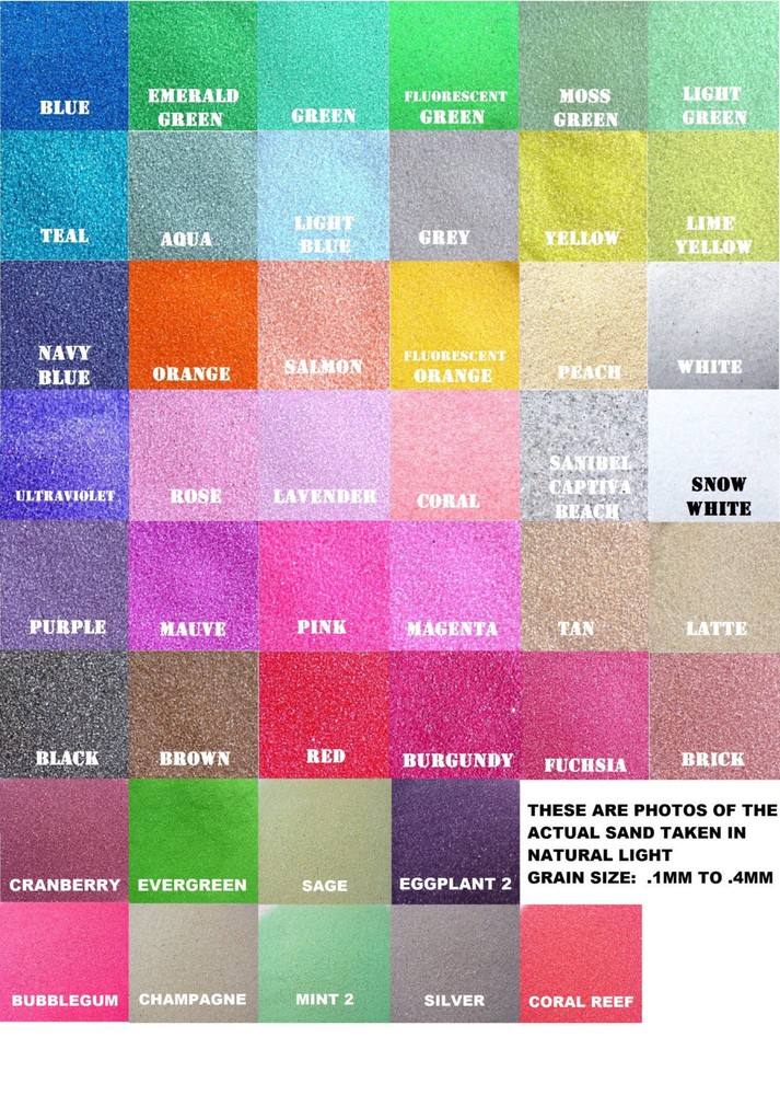 Mint 2 Colored Sand 12oz – (1 cup) 175 Colors to Choose From ~ Buy More &Save