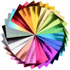 30 Pack Metallic Cardstock Paper Sheets, 6″ x 6 inches x 8 inches, metallic