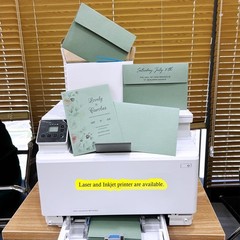 Winlyn 100 Pcs Sage Green A7 Invitation 100 Green,