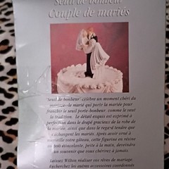 Wilton Threshold of Happiness Bride & Groom Wedding Cake Topper Figurine 5 in