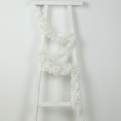 10 pack 6.5 ft WHITE long Wisteria Vines Artificial Flower Garlands Wedding