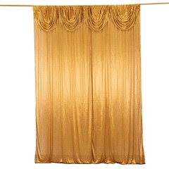 10×10 feet Double Drape Satin Curtain Wedding Backdrop Panel Party Decorations