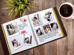Photo Album Can Hold 3X5, 4X6, 5X7, 6X8, 8X10 Photos, Leather Cover, Magnetic