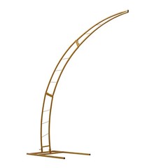 6.5ft Metal Crescent Moon Arch Wedding Party Plant Climbing Backdrop Stand Rack