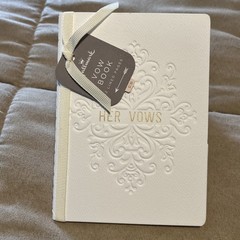 Hallmark Wedding Vow Books Her Vows & His Vows 12 Lined Pages Blank