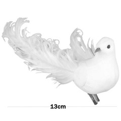 4 Pack of Artificial Doves Foam Doves Peace Doves for Wedding Decorative