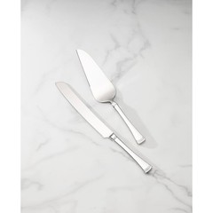 Stainless Steel Cake Knife & Server Set 2-Piece Dessert Utensils Dishwasher Safe