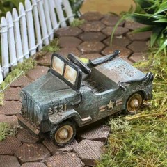 Antique Military Pedal Car Model | 2 Pieces