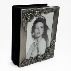 Vtg Royal Limited «Silver» Photo Rose Mini Album NIB Holds 80 4×6 #21546