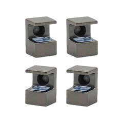 4pcs Sturdy Zinc Alloy Glass Clamps Convenient for Secure and Stable Support