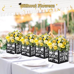 Graduation Table Centerpieces Boxes 2026 Congrats Grad Decor small, Black