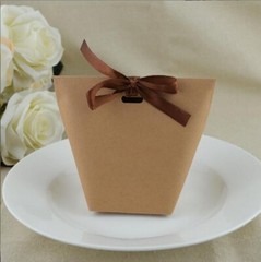 25Pcs Blank Kraft Paper Bag Candy Bag Wedding Favors Gift Box Package Birthday