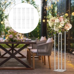 NEW 10pcs Tall Flower Vases Acrylic Flower Stand Wedding Centerpieces Decor US