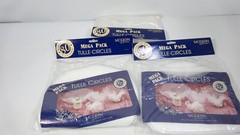 2 – Mega Pack Tulle Circles White 8 1/2″ For Wedding Shower Gifts – 160+
