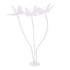 2Pcs Artificial Butterflie Decoration with Standing Base Realistic Wedding Decor