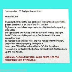 Turquoise Submersible Waterproof Battery LED Tea Light Wedding Decoration 48 Pk