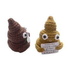 Cute Handmade Poo Crochet Toy Perfect Outdoor Traveling Camping Hiking